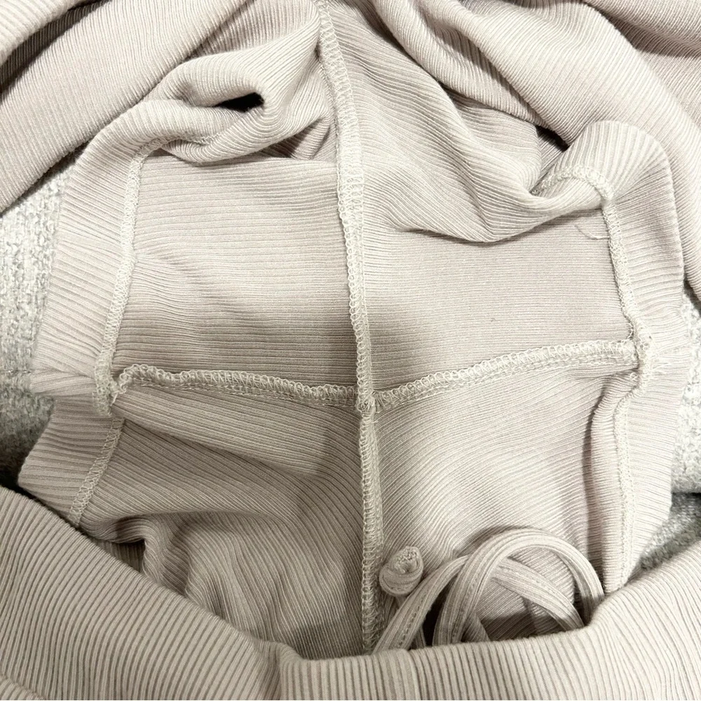 Skims Ribbed Lounge Shorts Cream Size Extra Large - Picture 5 of 6